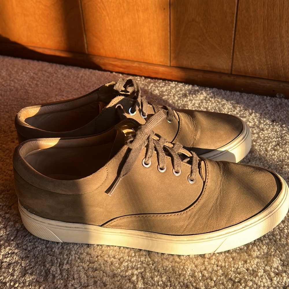 Nisolo Green Leather Sneakers
